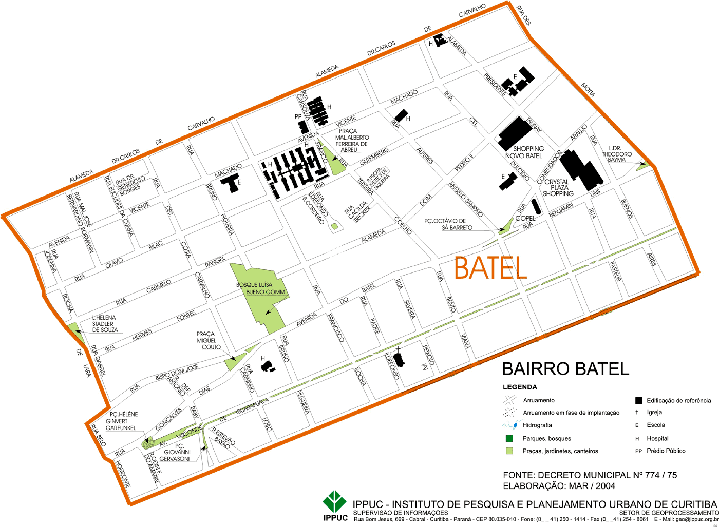 Mapa do Batel