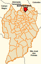 Localização Barreirinha
