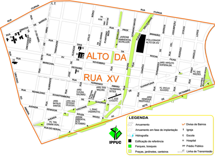 Mapa Alto da XV