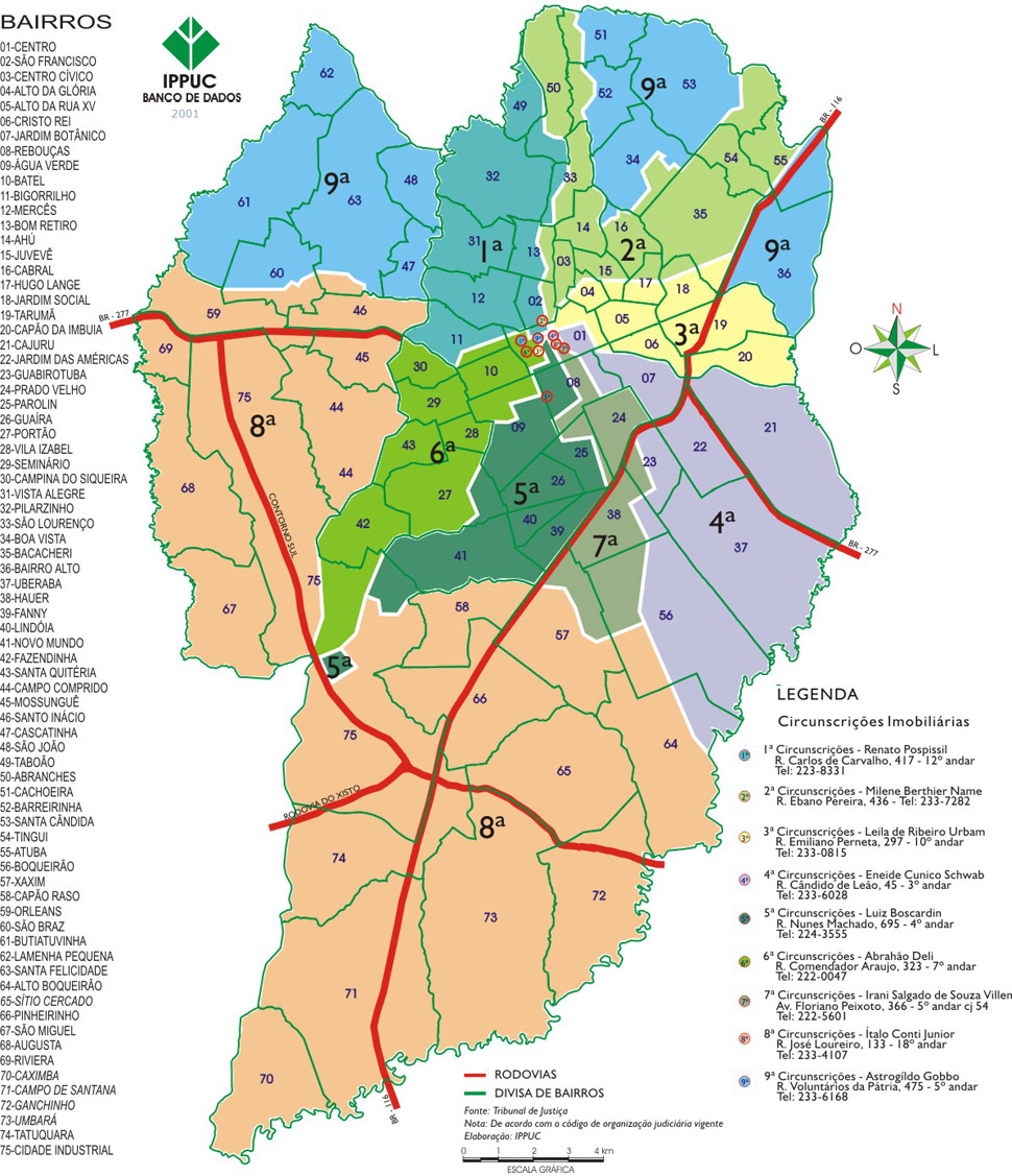 Mapa Registro de Imoveis