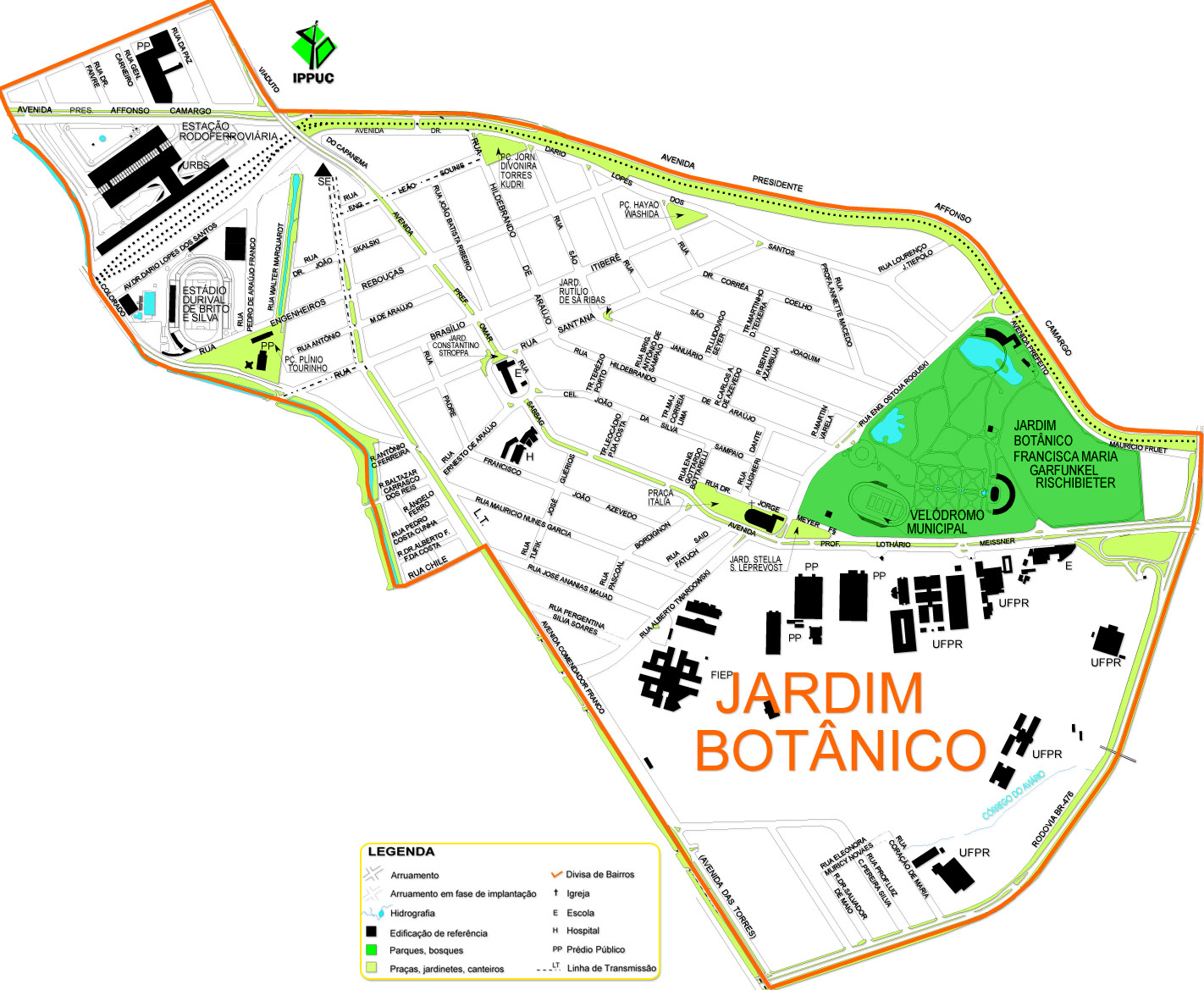 Mapa Do Jardim Botanico Sp