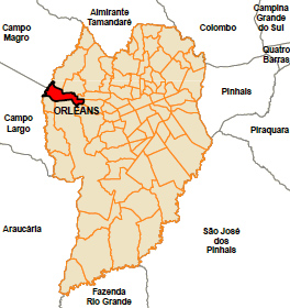 Mapa Orleans