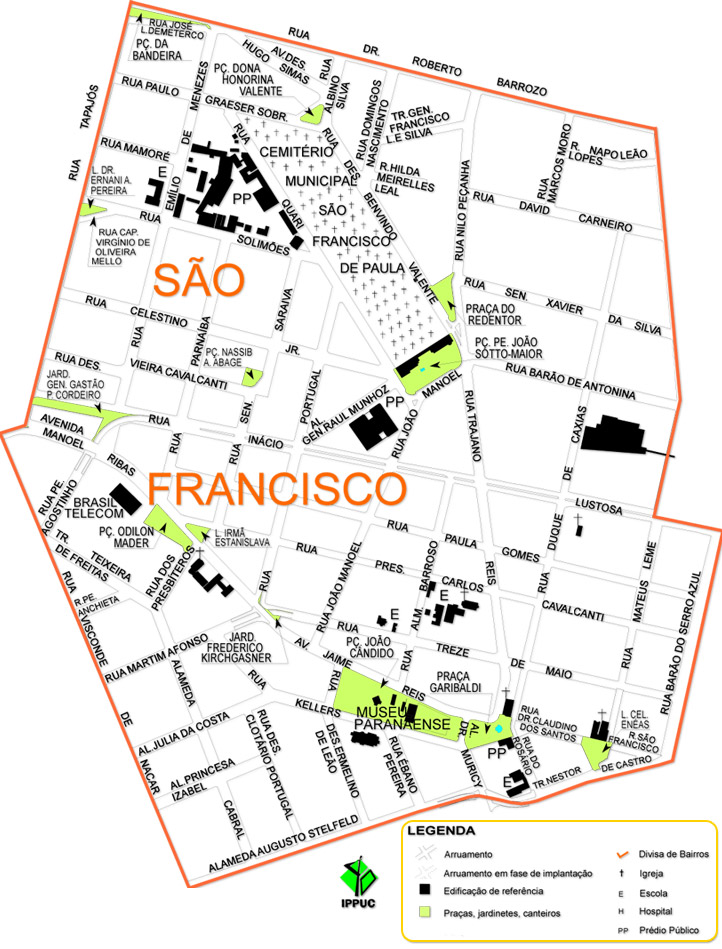 Mapa São Francisco