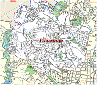 Pilarzinho mapa